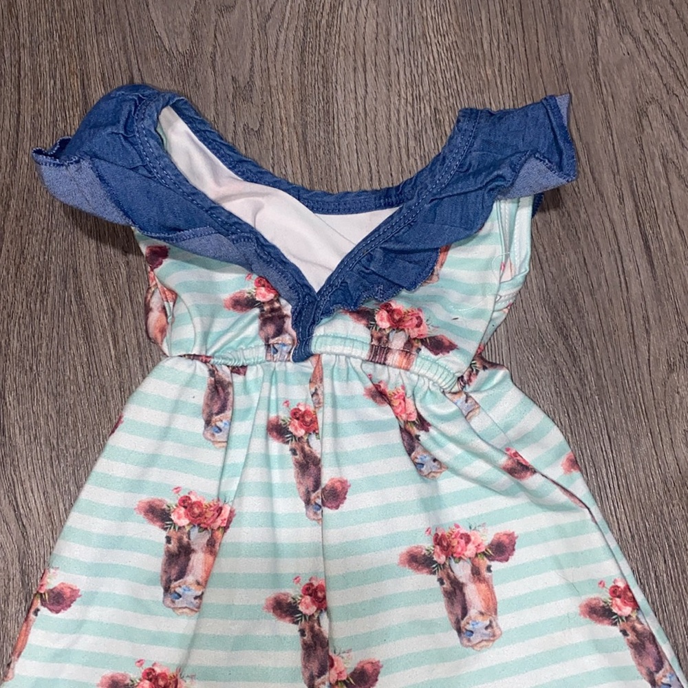 Cow Ruffle Romper - Picture 4 of 5